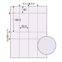 ヒサゴ コピー偽造予防用紙厚口チケット OP2421 1パック(20シート入)