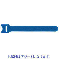 オーム電機　マジックタイ135　幅13mm×長さ135mm　アソート（黒・赤・青・白・黄）　DZ-MT135AS　1パック（5本入）
