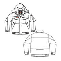 アイトス　AZ8461-004　防寒ブルゾン　シルバーグレー　3L　（直送品）