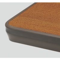 アイリスチトセ　フラップテーブルT型　チーク　幅1800×奥行450×高さ700mm　1台　（直送品）