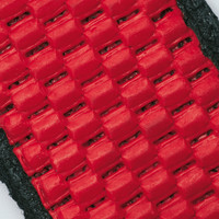 【天然ゴム背抜き手袋】 アトム 快適ラバース 157 レッド L 1セット（10双：1双×10）