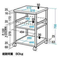 サンワサプライ　レーザープリンタスタンド/台/ラック　LPS-T109　（直送品）
