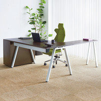 ARAN WORLD AREKA（アレカ）デスク 脇机 ダークブラウン 幅420×奥行800×高さ745mm 1台（直送品）