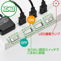 サンワサプライ 節電エコタップ (2P・4個口・1m) TAP-S15-1 1個