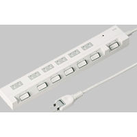 サンワサプライ 節電エコタップ（2P・6個口・1m） 1.2m TAP-S18-1