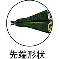 スーパーツール スナップリングプライヤ（爪固定型）軸用直爪　使用範囲（止め輪の呼び径）4～10 CS0A 1丁