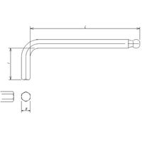トラスコ中山 TRUSCO ボールポイント六角棒レンチ 対辺3.0mm GXB30 1本 125-2691