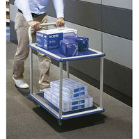 【台車】 金沢車輌 小型2段台車 NHTー104 耐荷重150kg荷重 ブルー 1台