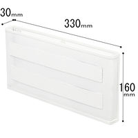 リヒトラブ(LIHIT LAB.) マグネットポケット A4ヨコ 白（ホワイト） A7392-0 5個