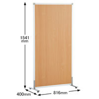アール・エフ・ヤマカワ アルミフレームスクリーン 木目調 ナチュラル 幅816×高さ1541mm RFSCR2-NA 1台