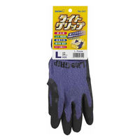 【天然ゴム背抜き手袋】 ショーワグローブ ライトグリップ No.341 パープル L 1双