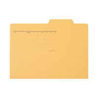 プラス　個別フォルダー　B5　イエロー　FL-067IF　87447　1箱（100枚：10枚入×10袋）