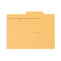 プラス　個別フォルダー　A5　イエロー　FL-066IF　87457　1箱（100枚：10枚入×10袋）