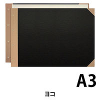 プラス　とじ込表紙　A3ヨコ　307×430mm　4穴　FL-002TU　79219　1袋（5組入）