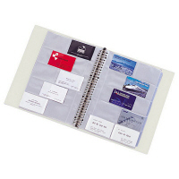 リヒトラブ　リクエスト　名刺帳　500名用　白　ヨコ入れ　G8802-0　1セット（3冊：1冊×3）