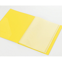 キングジム　クリアーファイルカラーベース（タテ入れ）　A4タテ　40ポケット　黄　1箱（30冊：10冊入×3箱）