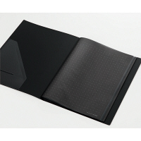 キングジム　クリアーファイルカラーベース（タテ入れ）　A4タテ　100ポケット　黒　1箱（10冊：5冊入×2箱）