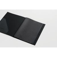 キングジム　クリアーファイルカラーベース（タテ入れ）　B4タテ　20ポケット　黒　1箱（10冊入）