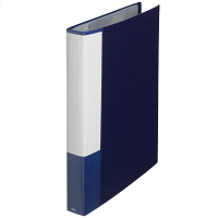 プラス スーパーエコノミークリアーファイル A4タテ 60ポケット ネイビー 紺 固定式 30冊 FC-126EL 88441