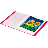 キングジム　クリアーファイルカラーベース（タテ入れ）　A4タテ　10ポケット　青　1セット（30冊：10冊入×3箱）