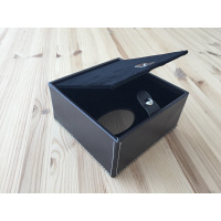 合皮ティッシュケースハーフ ブラウン 1個 I-Lex