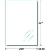 エーワン（A-one）ラベルシール パッケージラベル 光沢フィルム レーザー シール A4 透明 ノーカット 100シート 徳用 28427