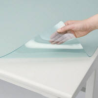 コクヨ デスクマット軟質Ｓ 塩化ビニル製 透明グリーン 987×687ｍｍ マット厚1.7ｍｍ 下敷きなし マ-307 1枚