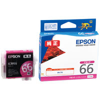 エプソン (EPSON) ICM66(紅葉) 純正インクカートリッジ マゼンタ 1個