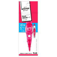 プラス 修正テープ ホワイパーラッシュ 詰め替えテープ 幅5mm×6m ピンク WH-065R 43449 1個
