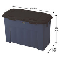 天馬　ゴミ箱　イーラボホーム　2分別用ペール　107L　ダークブルー　1台