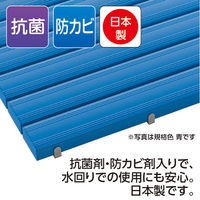 テラモト 抗菌安全スノコ 幅900×奥行400mm グレー 1台