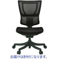 エルゴヒューマン スマート オフィスチェア エラストメリックメッシュ 肘付 ブラック/KM11 EHS KM11 BK 1脚（2梱包）