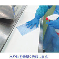 【不織布ウエス】 大王製紙 エリエールプロワイプストロングタオルE50ブルーハンディ100枚 1パック（100枚入）