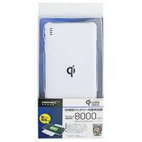 磁気研究所 Qi対応ワイヤレスモバイルバッテリー 8.000mAh HD-MBW8000WH 1個
