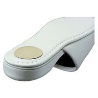 シボナシレザー風スリッパ Lサイズ ブラック 抗菌仕様 滑り止め付き 来客用  1パック（5足入）