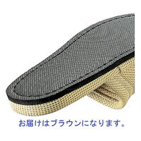 ウォッシャブルメッシュスリッパ M ブラウン 1足