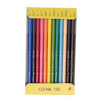 トンボ鉛筆　紙箱入り色鉛筆NA　12色セット　CQ-NA12C　1個