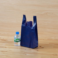 透けないカラーレジ袋　ネイビー　8号　0.02mm厚　1セット（3000枚：100枚入×30袋）　伊藤忠リーテイルリンク