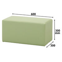 コマイ キッズサークルベンチグリーン 幅600×奥行300×高さ300mm PSK-01（直送品）