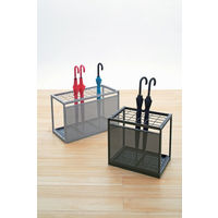 アスクル ビジネスフィット傘立て 30本用 カーボングレー 幅525×奥行366×高さ490mm 1台 折りたたみ式 小型サイズ スチール製 オリジナル