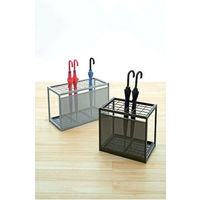 アスクル ビジネスフィット傘立て 45本用 カーボングレー 幅762×奥行366×高さ490mm 1台 折りたたみ式 スチール製 オリジナル