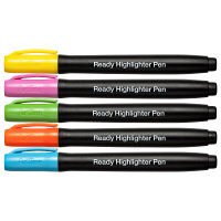 乾きにくいラインマーカー 5色アソート 10本 アスクル  オリジナル