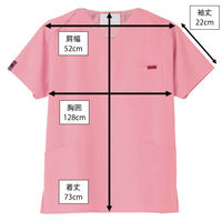 フォーク スクラブ ピンク LL 7000SC-3 1枚　スクラブ