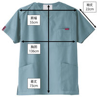フォーク スクラブ ダークグレー 3L 7000SC-5 1枚　スクラブ