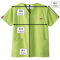 フォーク スクラブ ライム S 7000SC-6 1枚　スクラブ