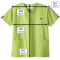 フォーク スクラブ ライム M 7000SC-6 1枚　スクラブ