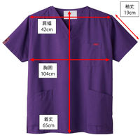 フォーク スクラブ パープル S 7000SC-10 1枚　スクラブ