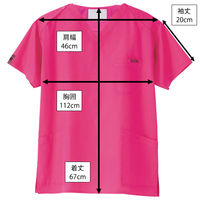 フォーク スクラブ チェリーピンク M 7000SC-13 1枚　スクラブ