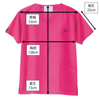 フォーク スクラブ チェリーピンク LL 7000SC-13 1枚　スクラブ