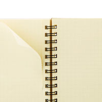 ロルバーン ポケット付メモ M A6相当 ブラック 黒 5mm方眼 リングノート デルフォニックス（Rollbahn）